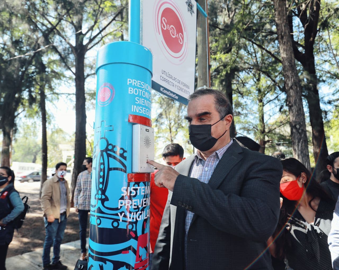 Activa Municipio botón de pánico 21 afuera de Facultades de la UJED